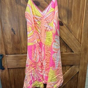 Lilly Pulitzer Pink and Yellow Dress LG